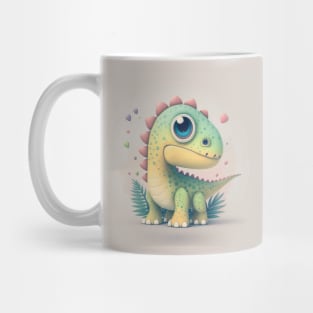 Der kleine Dinosaurier mit rosa Stacheln Mug